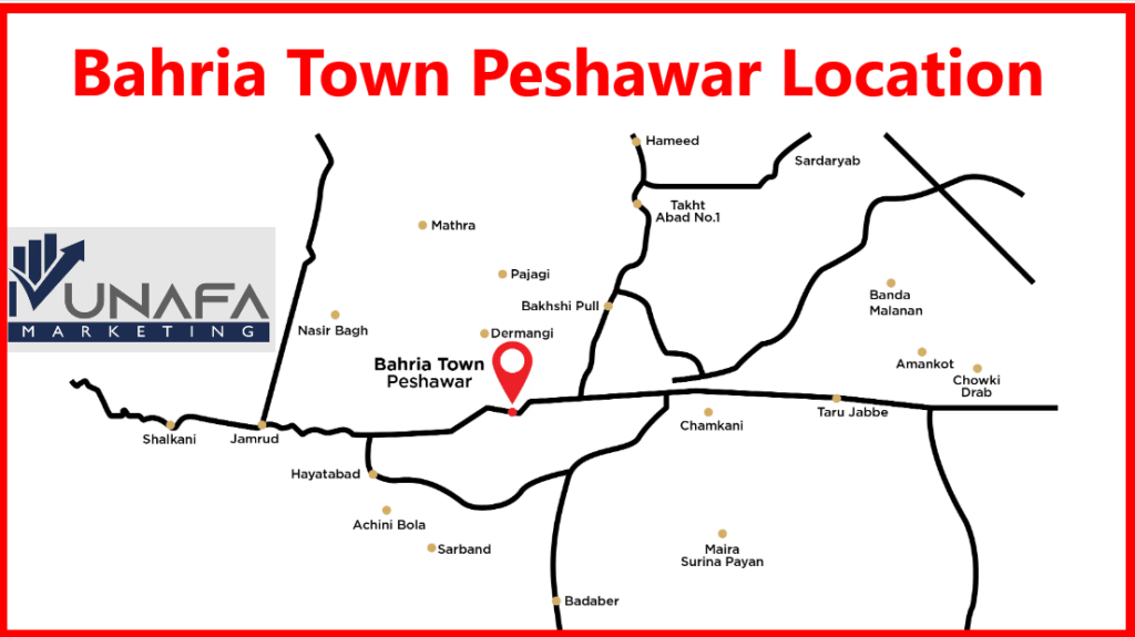 Bahria Town Peshawar Location