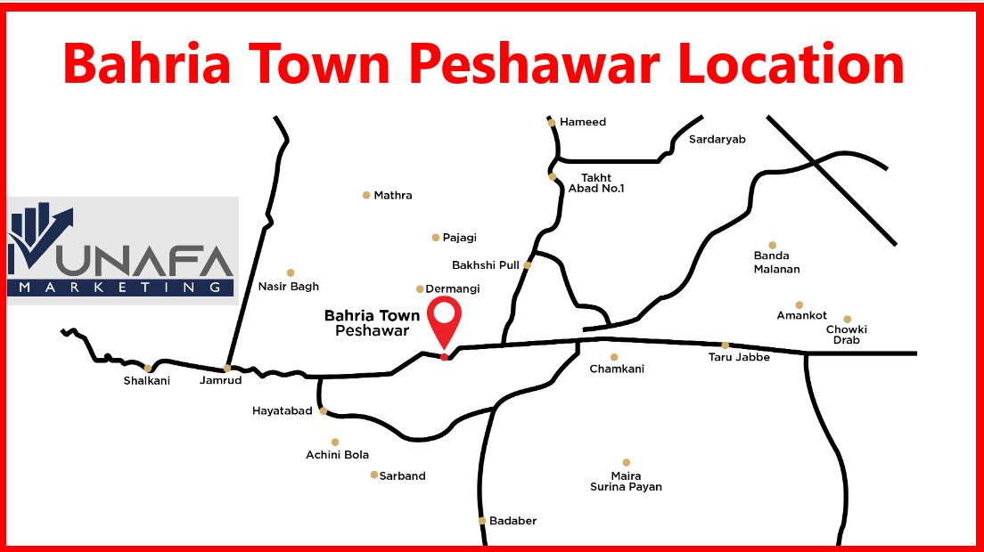 You are currently viewing Bahria Town Peshawar Location: Updated 2023