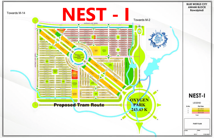 Blue World City Awami Nest Master Plan