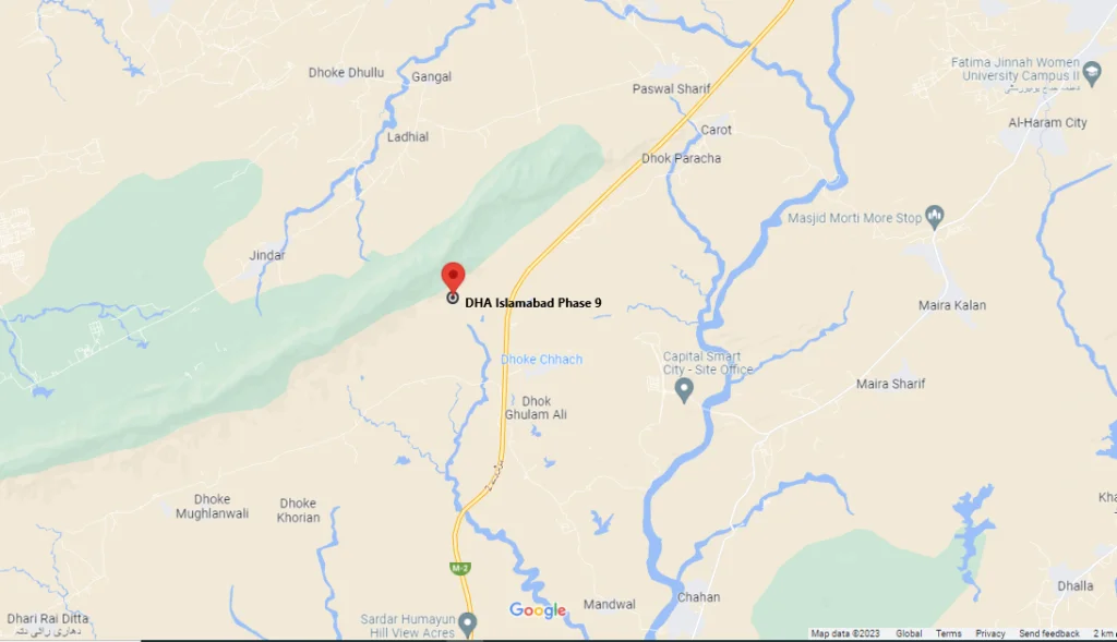 DHA Islamabad Phase 9 location 1