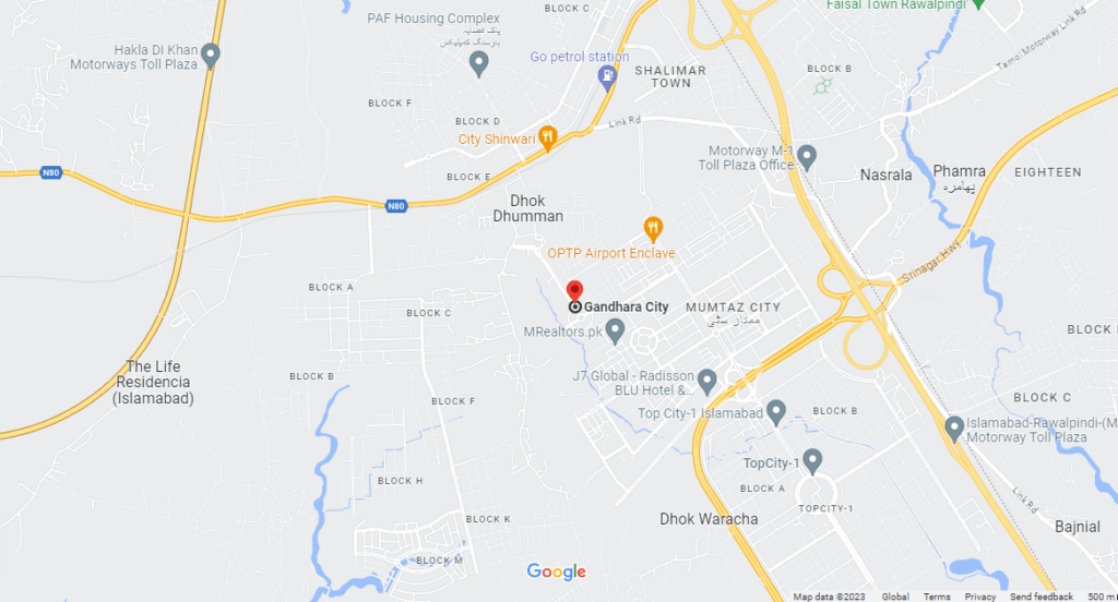 Gandhara City Islamabad Location 2