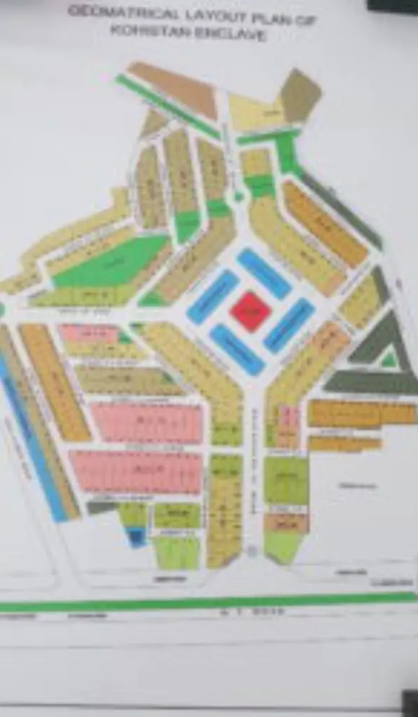 Geometrical Layout Plan of Kohistan Enclave