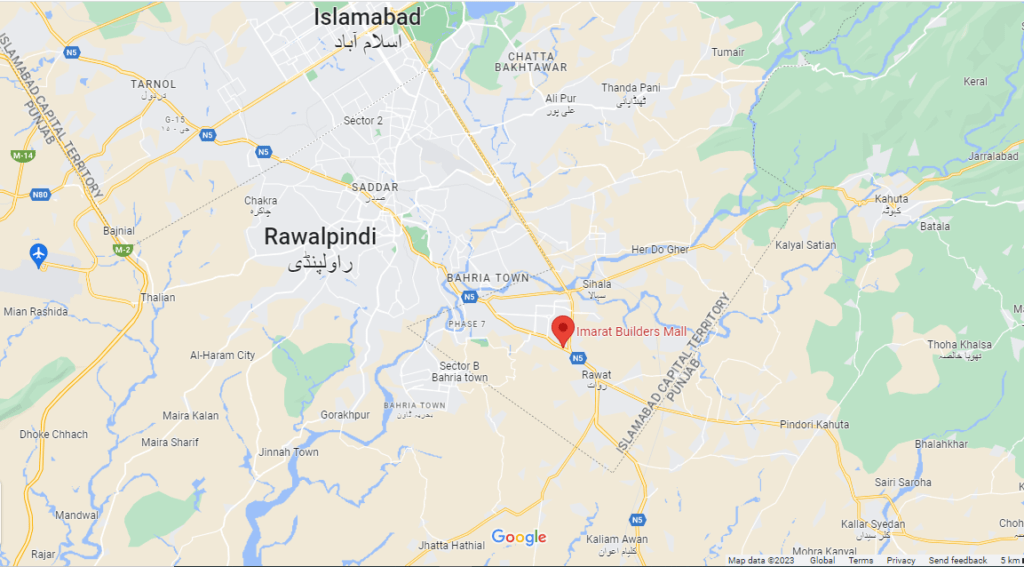 Imarat Builders Mall Islamabad Location