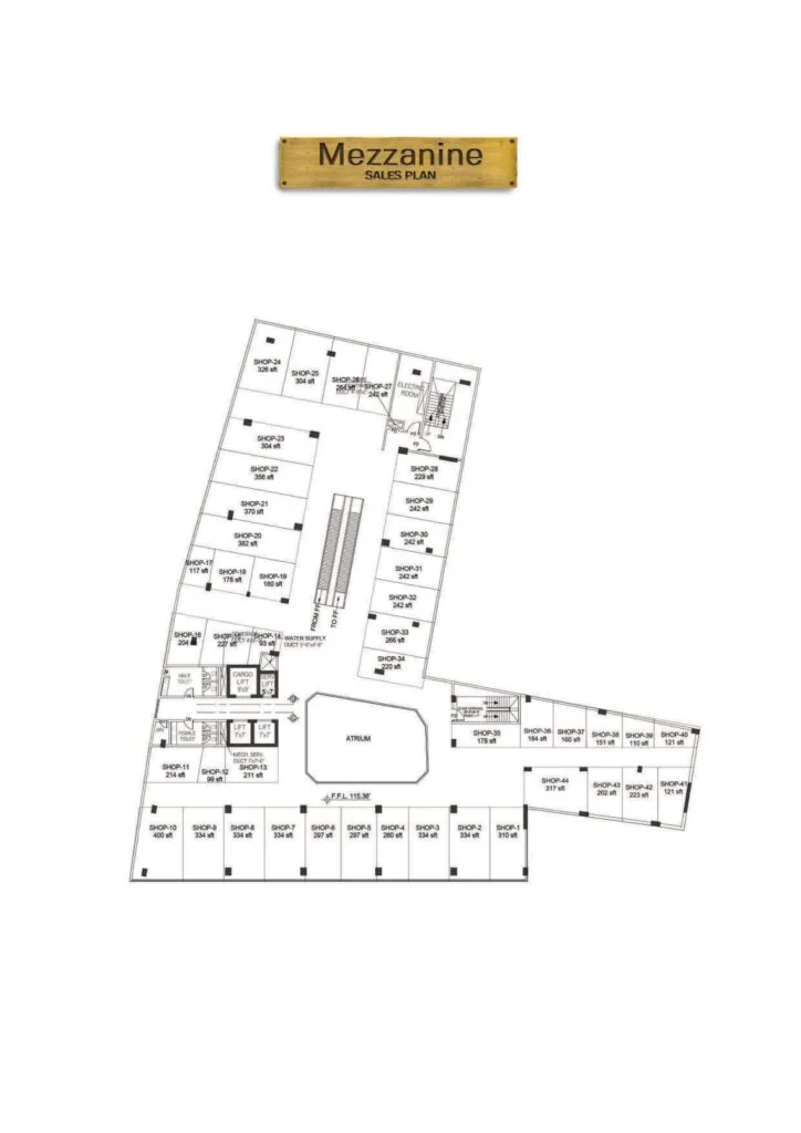 Imarat Builders Mall Islamabad 15 Imarat Builders Mall Mezzanine Floor Plan
