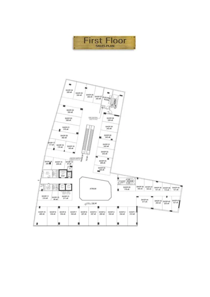 Imarat Builders Mall Islamabad 17 Imarat Builders Mall First Floor Plan