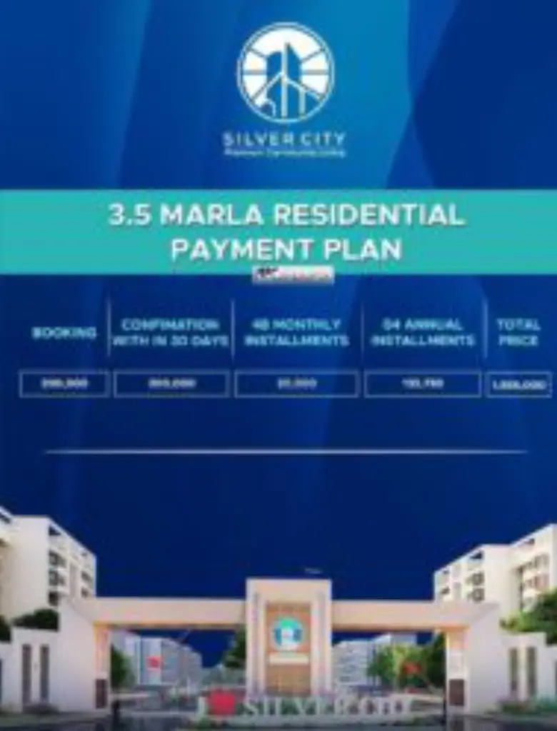 3.5 Marla Silver City Islamabad Offers Investment Opportunities 2 3.5 Marla Silver City Payment Plan