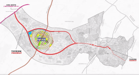 Blue World City General Block Phase 2 6 General Block Phase 2 Map with Tourism Freeway