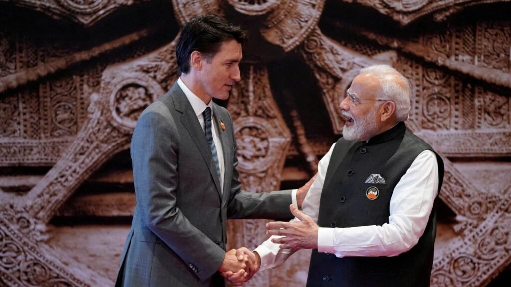 Justin Trudeau and Narendra Modi at the G20 Summit in New Delhi