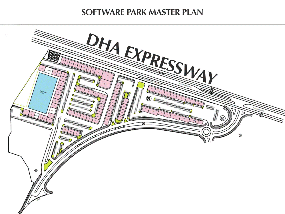 Master Plan of Commercial Plots in Emaar Software Park