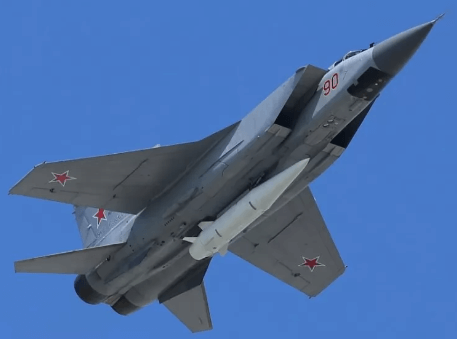 Supersonic Avangard Missile Carried by Sukhoi Mig 31