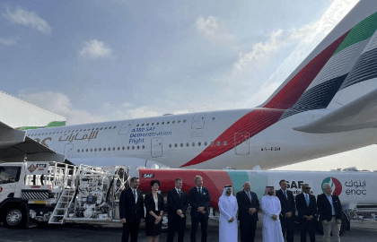 You are currently viewing Emirates world’s first airline to Operate A380 Demonstration Flight with 100% Sustainable Aviation Fuel