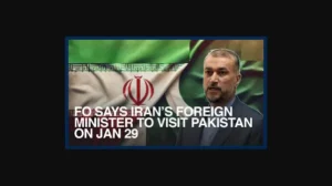 Iranian FM to visit Pakistan on Jan 29