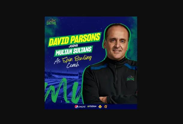 Read more about the article David Parsons Joins Multan Sultans as Spin Coach