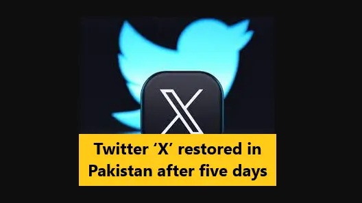 Read more about the article Twitter ‘X’ restored in Pakistan after five days