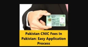 Read more about the article Pakistan CNIC Fees In Pakistan: Easy Application Process