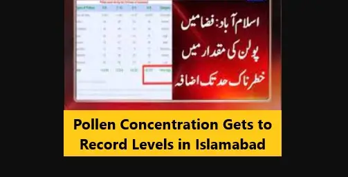 You are currently viewing Pollen Concentration Gets to Record Levels in Islamabad