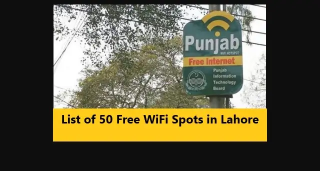 Read more about the article List of 50 Free WiFi Spots in Lahore