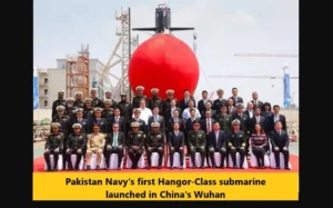 Pakistan Navy's first Hangor-Class submarine launched in China's Wuhan