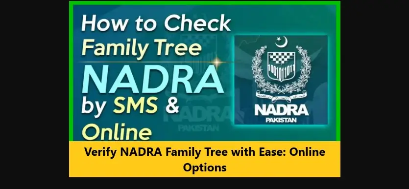 Verify NADRA Family Tree with Ease: Online Options