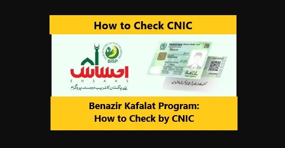 Benazir Kafalat Program: How to Check by CNIC