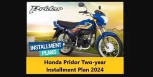 Honda Pridor Two-year Installment Plan 2024