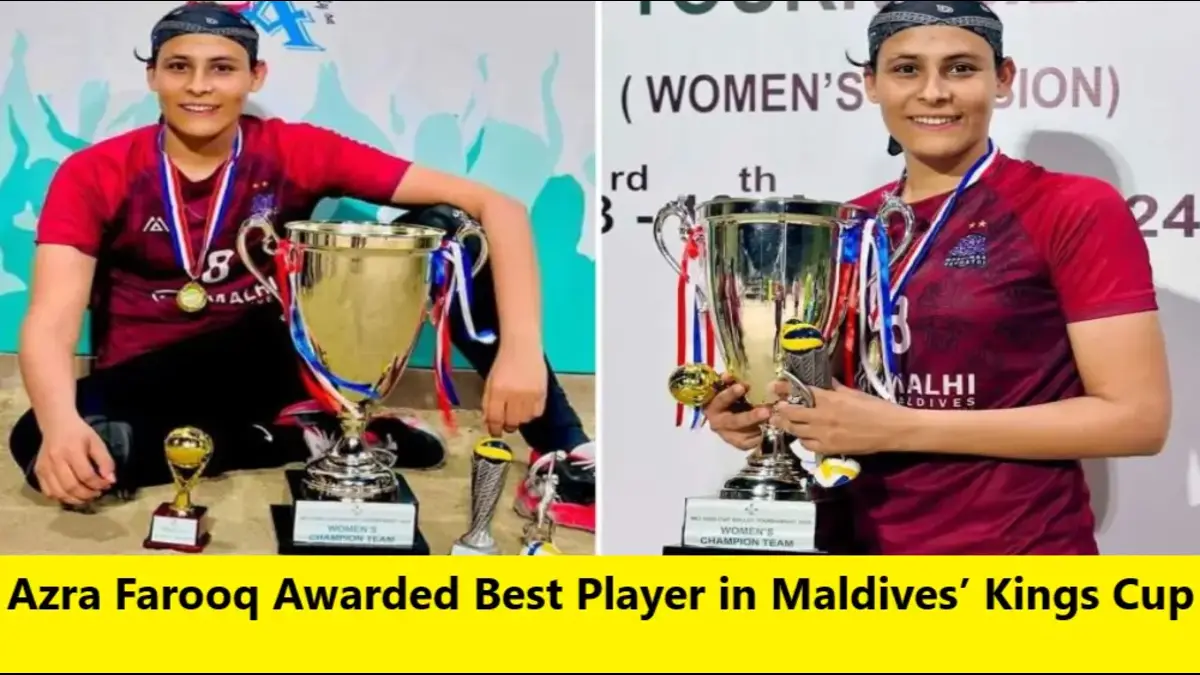 Read more about the article Azra Farooq Awarded Best Player in Maldives’ Kings Cup