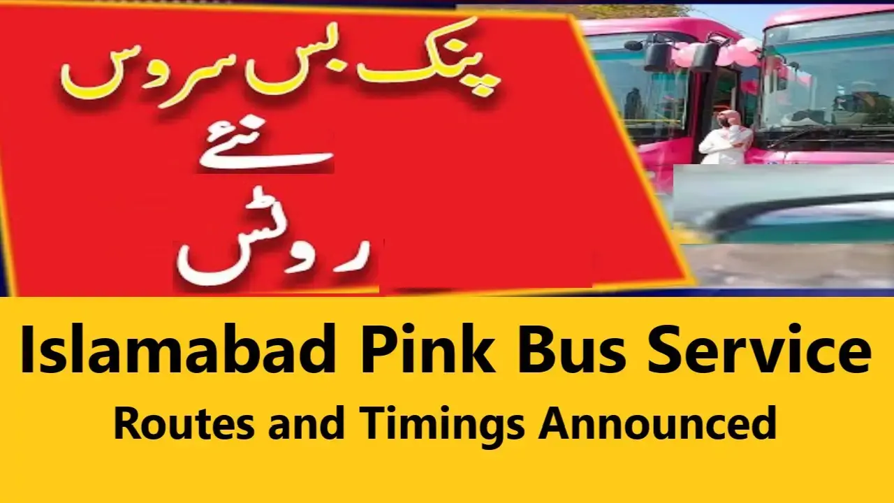 Read more about the article Islamabad Pink Bus Service Routes and Timings Announced