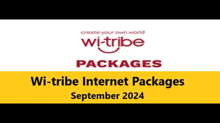 Wi-tribe Internet Packages September 2024