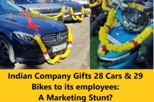 Indian Company Gifts 28 Cars & 29 Bikes