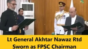 Read more about the article Lt General Akhtar Nawaz Rtd Sworn as FPSC Chairman