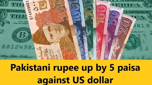 Read more about the article Pakistani rupee up by 5 paisa against US dollar