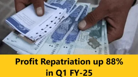 Profit Repatriation up 88% in Q1 FY-25 2 Profit Repatriation up 88% in Q1 FY-25