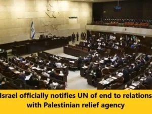 Israel notifies UN of end to relations with Palestinian relief agency