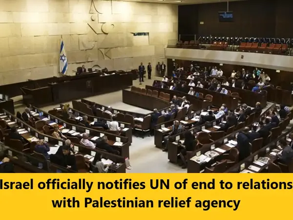 Read more about the article Israel notifies UN of end to relations with Palestinian relief agency