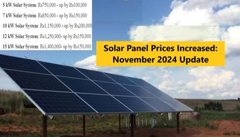 Solar Panel Prices Increased: November 2024 Update