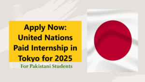 United Nations Paid Internship in Tokyo for 2025