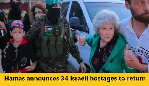 You are currently viewing Hamas announces 34 Israeli hostages to return