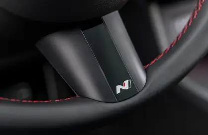 Hyundai Tucson Hybrid Set to Officially Launch in Pakistan 2025 12 Red stitching on steering