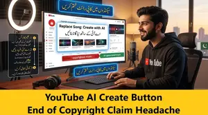 YouTube AI Create Button - End of Copyright Claim Headache